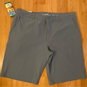 NWT Hang Ten Men's Chino Shorts Stretch Drop In E-Waist Blue Size 38
